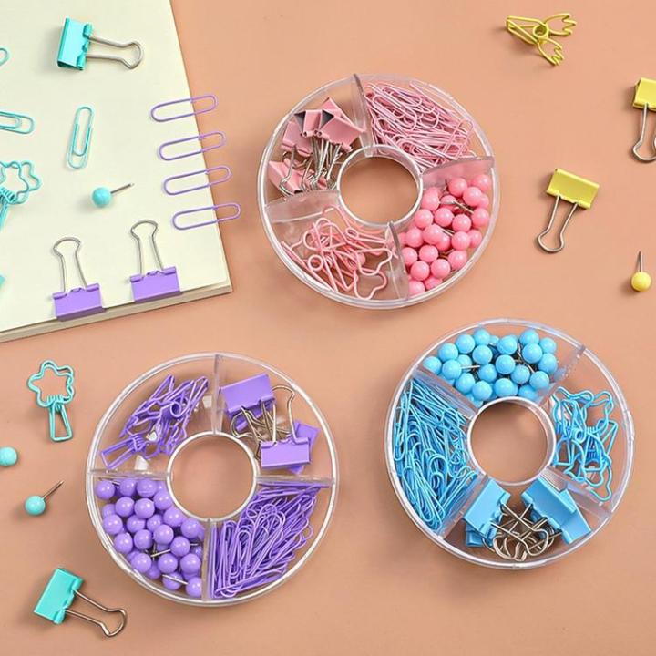paper-clips-set-paper-clips-and-binder-clips-push-pins-set-non-skid-map-tacks-thumbtacks-clips-kits-with-container-for-home-accepted