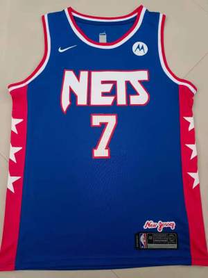 Ready Stock High Quality Mens No.7 Kevin Durant Brooklyn Nets Swingman Jersey - Blue