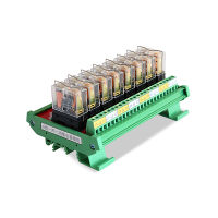 GINRI JR-8L1DC24V 8ช่องอินเทอร์เฟซ G2R-1-E รีเลย์โมดูล1NO 1NC 5V 12V 24V 110V 220V PNP NPN Compatible