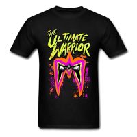 MenS T Shirts Ultimate Warrior Short Sleeve Tee Shirts Male Round Collar Tee Tops Clothing Roupas Masculina Tshirts Plus Size S-4XL-5XL-6XL