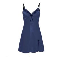 Women Lingerie V Neck Chemise Plus Size Nightwear Strappy Silk Satin Full Slip Dress Sexy Nightgown 3XL