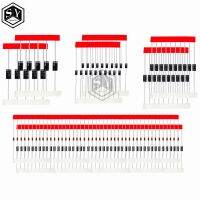 ♛ஐ Fast Switching Schottky Diode kit set 1N4148 1N4007 1N5819 1N5399 1N5408 1N5822 FR107 FR2078values 100pcsElectronic Components