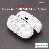 WF-1000XM4ปกคลุมผิวสำหรับ WF 1000XM4เสียงยกเลิกอย่างแท้จริงไร้สายหูฟังรูปลอกป้องกันป้องกันป้องกันรอยขีดข่วนเสื้อห่อปก