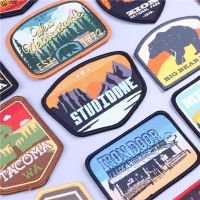 hotx【DT】 Outdoor Scenery Mountaineering Badges Park Sewing Patches for Packback