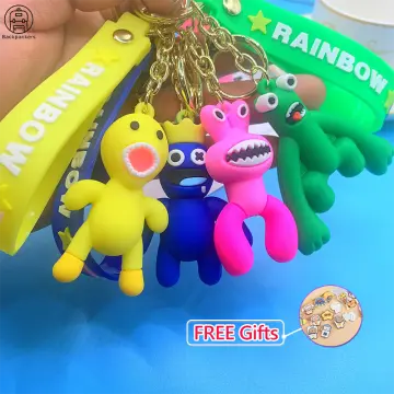 Rainbow Friends Keychaintoys,cute Kawayii Cartoon Purple Green Blue Gifts  Pendant Toy,christmas For Kids And Boy Girl (style 6)