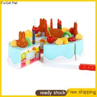 1 Set of Cake Pretend Play Toy DIY Cutting Birthday Cake Toy for Girls