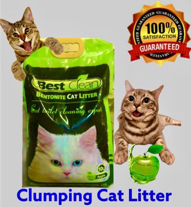 Best Clean Clumping Cat Litter 10L Apple Scent Lazada PH