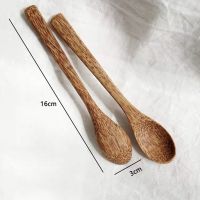 Natural Coconut Bowl Wooden Bowl Coconut Wood Tableware Spoon Set Coco Kitchen Dining Ramen Salad Home Dinnerware