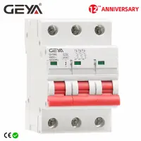 Geya Gym8 3P Din Rail Mcb 6a 10a 20a 25a 32a 40a 50a 63a 220V Mini โค้งพร้อมใบรับรอง Ce Cb Semko