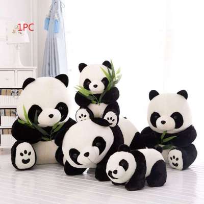 ★COD &amp; Ready Stock★ 9/10/12/16cm Kneeling Sitting kids baby Stuffed Animals Plush Panda birthday Lovely Bear Present Cute Cartoon Pillow