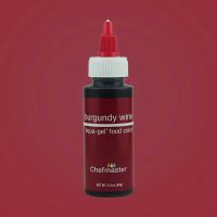 สีเจล สีแดงเลือดหมู ขวด 65กรัม / Chefmaster Color BURGUNDY Liqua-Gel 2.3oz/(5051)