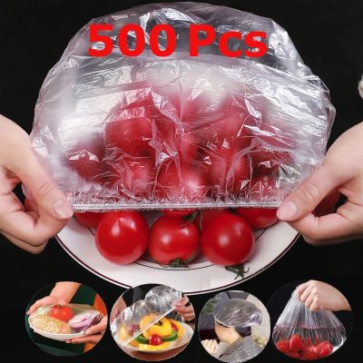 Disposable Food Cover Bags Elastic Plastic Wrap Cover For Fresh Fruit Food Bag Food Film Bowl Cover Kitchen Storage Organization