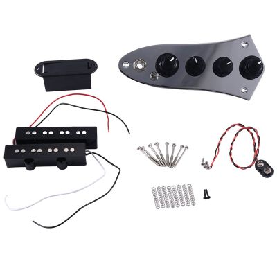 5 Jazz JB-08 Bass Loaded Control Plate Universal with JB Electric Bass Pickup Effector Musical Instrument Accessories for 4/5 String Bass Guitar Parts