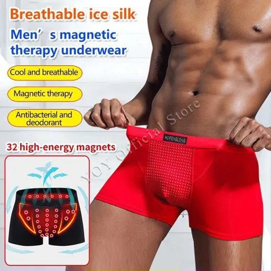 Gorich Breathable ice silk men’s boxers therapy underwear