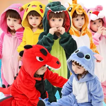 Kids Stitch Cosplay Costume Lilo Stitch Blue Jumpsuit Pajamas Costume Soft  Carnival Cosplay For Girl Boy Child Halloween Clothes