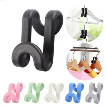 Clothes Hanger Connector Hooks Cascading Home Organizer Clip Space Saving  Grip