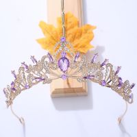 New Design Gold Silver Color Wedding Hair Accessories Crystal Rhinestone Tiara Crowns Queen Princess Diadem Bridal Women Jewelry