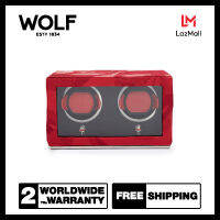 กล่องหมุน กล่องนาฬิกา WOLF1834 รุ่น MEMENTO MORI DOUBLE CUB WATCH WINDER (RED)