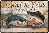 ป้ายโลหะดีบุกวินเทจ You And Me We Got This Inspirational Wall Art Decor For Home, Office,Or Dorm Room