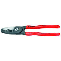 KNIPEX Tools - Cable Shears, Twin Cutting Edge (9511200), 8 inches