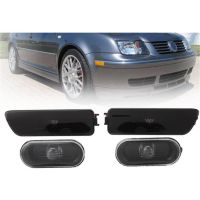 รถด้านข้าง Marker ไฟ LED ไฟเลี้ยวสีดำเลนส์ Blinker สำหรับ VW Jetta Golf 4 GOLF4 Mk4 Passat B5 B5.5 1999-2004