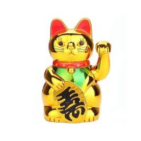 Chinese Lucky Cat Wealth Cat Hand Waving Cat Maneki Neko Fengshui Home Hotel Restaurant Decor Welcome Waving Cat Car Ornament