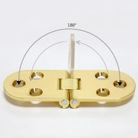 2 Pieces Of Folding Cabinet Door Hinge 180 Degree Flip Hinge Semi-circular Dining Table Hinge Furniture Accessories