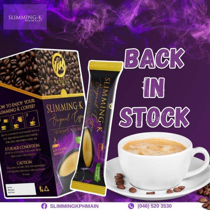 Madam Kilay Slimming K Coffee Fat Burner And Collagen By Mksmetics 10 Sachets Free Shipping 2406