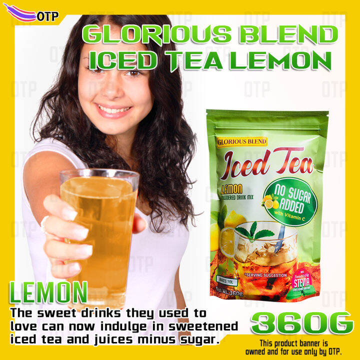 Glorious Blend Iced Tea Lemon 360g with Stevia Extract and Vitamin C