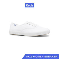 KEDS รองเท้าผ้าใบ แบบผูกเชือก รุ่น CHAMPION ORGANIC COTTON CORE สีขาว ( WF64811 )