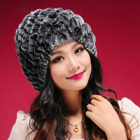 Thicker Thermal Knitted Soft Fur Pompom Skullies Beanies Winter Warm Hats for Women Pom Beanies Hats Casual Outdoor Ski Caps