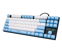 Razeak RK-X62 คีย์บอร์ดบลูสวิตช์กดเสียงดังคีย์แคปสีสวย Metal Mechanical Keyboard Gaming BLUESWITCH