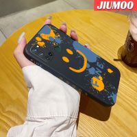 เคส JIUMOO สำหรับ Realme 7i Realme เคส C17ลายการ์ตูนแฟชั่นหน้ายิ้มเคสซิลิโคนดีไซน์ใหม่แบบดั้งเดิมขอบสี่เหลี่ยมรูปแบบคลุมทั้งหมดกันกระแทกป้องกันเลนส์กล้องเคสนิ่ม