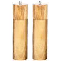 Wooden Salt and Pepper Grinder Set - Salt and Pepper Mill - Pepper Grinder, Sea Salt Shaker Grinder -Pack of 2