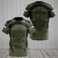 T SHIRT - RUSSIA Skull CAMO Soldier-ARMY-VETERAN Country Flag 3D Printed High Quality T-shirt Summer Round Neck Men Female Casual Top-3  - TSHIRT