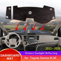 ADashboard Cover Sunshade สำหรับ Toyota Sienna XL30 XLE 2011 ~ 2020 2012 Anti-Slip ป้องกัน Dast Mat พรมเบาะ Pad รถ AccessoriesM