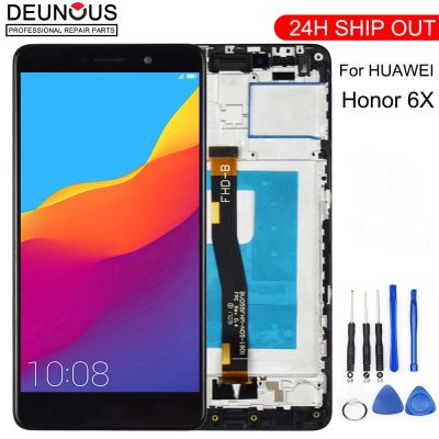 หน้าจอ Lcd สำหรับ Huawei Honor 6x Bln-l24 Bln-al10 Bln-l21 Bln-L22หน้าจอสัมผัส Digitizer Jo แถมฟรีอุปกรณ์ประกอบ