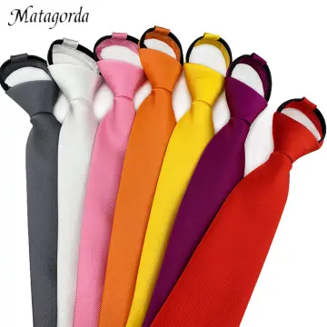 Lazy Men's Zipper Necktie Striped Casual Business Wedding Zip Up Neck Tie  Gifts