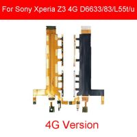 สำหรับ Sony Xperia Z3 D6653 D6603 D6643 3G 4G เปิด/ปิดระดับเสียงสายเคเบิลยืดหยุ่นกับเครื่องสั่นของไมโครโฟน