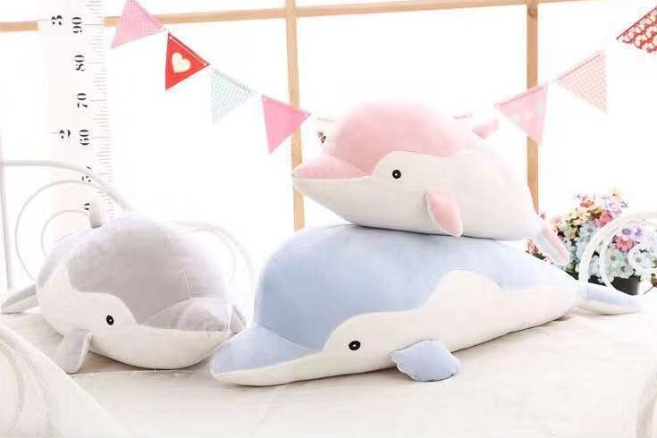 Dolphin stuffed toy Cushie Soft toy Children gift Soft down Cotton Kid