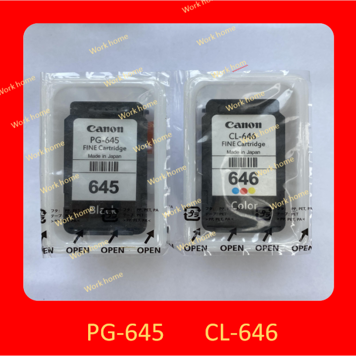 PG645 CL646ตลับหมึกพิมพ์สำหรับ Canon PG-645 CL-646 Pixma MG2460 MG2560 ...