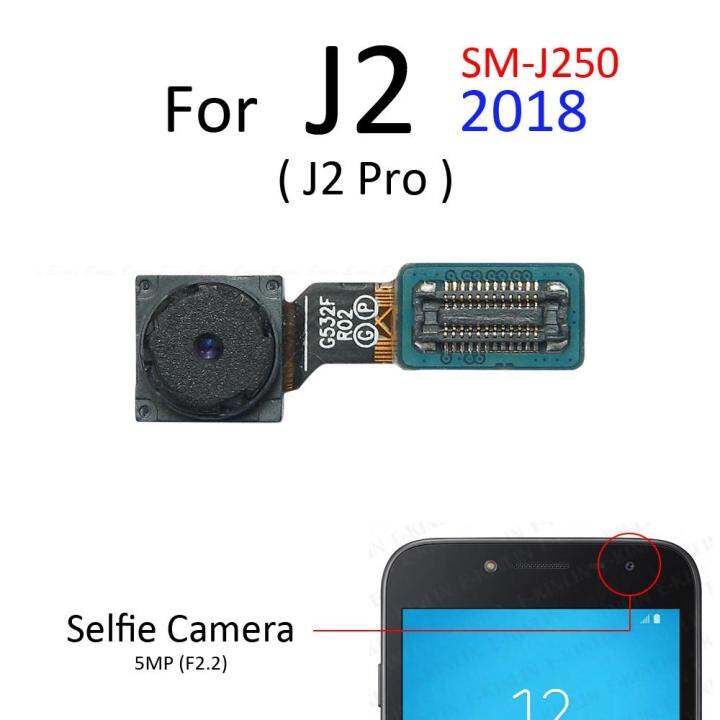 กล้องหลักด้านหลังสําหรับ-samsung-galaxy-j2-pro-j4-j6-plus-j8-2018-selfie-front-กล้อง-flex-cable-อะไหล่ซ่อม