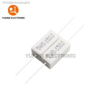 ☃ 10PCS 5W 5 Cement Resistor Power Resistance 0.1R-100K 1R 2.7R 10R 43R 470R 0.15 0.25 0.47 0.68 1 3 10 12 22 27 47 100 500 ohm