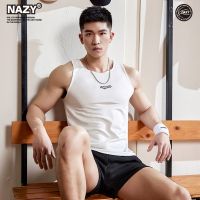 NAZY เสื้อกล้ามบาสเก็ตบอลน้ำหนักเบาแห้งเร็วแบรนด์แฟชั่นชุดฝึกซ้อมสำหรับผู้ชายเสื้อกีฬาวิ่งออกกำลังกายแขนกุด