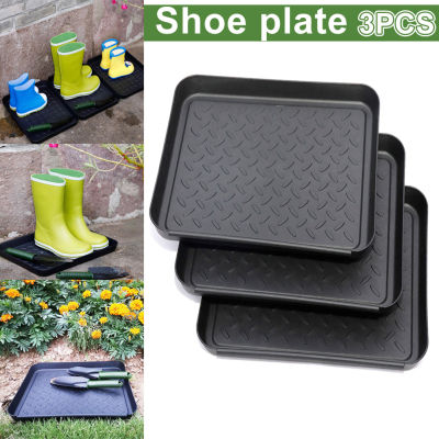 3 Pcs Plant Tool All Purpose Washable Boot Tray Garden Shoe Plate Pad Tray Saucers for Home Garden Supplies 35x27.5x3cm