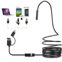 กล้อง Endoscope IP67แบบยืดหยุ่นกันน้ำ Micro USB กล้องตรวจสอบ Borescope สำหรับ PC Notebook 6LEDs Adjustable