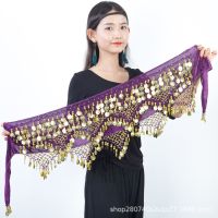 ✽▲ Belly dance waist chain hip scarf skirt new Indian dance show belt tower straight row triangle dance waist seal waist scarf