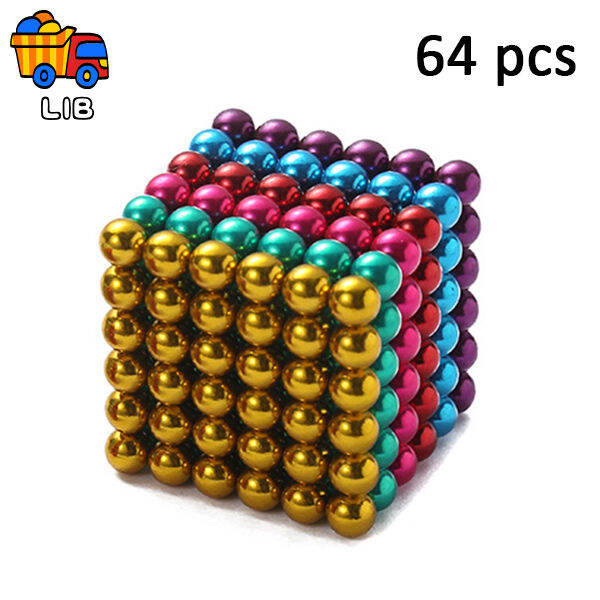 LIB Balls Set of 36/64 5mm Fun Stress Relief Desk Toy Educational Toy Color Buck Ball