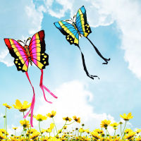 free shipping lovers butterfly kites flying toys for children nylon ripstop fabric single line kites leash papercut weather wind