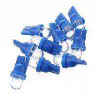 10x T10 Bulbs 194 168 W5W Blue LED Wedge Inverted Side